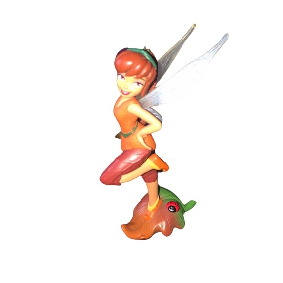 Disney Other - Disney Fawn Fairy Tinker Bell Friends PVC Figure Orange Brown Leaf Ladybug 3.25"